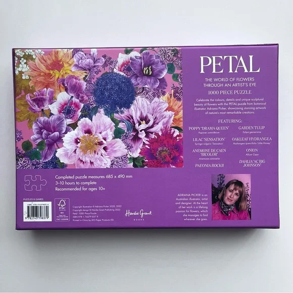 Petal 1000 Piece Jigsaw Puzzle by Artist Adriana Picker - Picture 4 of 8